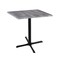 Holland Bar Stool Co 36" Tall In/Outdoor All-Season Table, 30" x 30" Square Greystone Top OD211-3036BWOD30SQGryStn - alternate 1